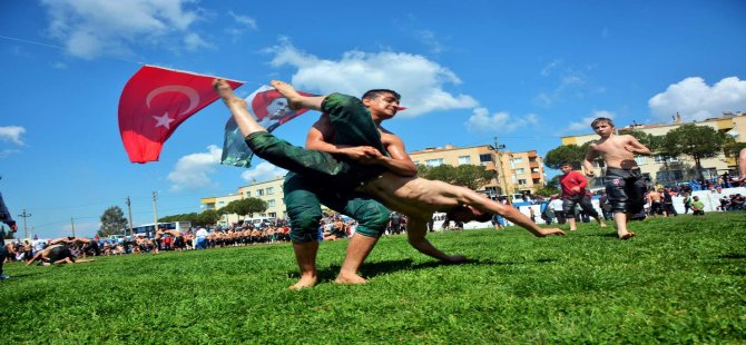 Pehlivanlar Aliağa’da Er Meydanı’na İndi