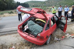 Aliağada Kaza  1 Yaralı 